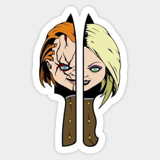 Chucky & Tiffany Knives Sticker